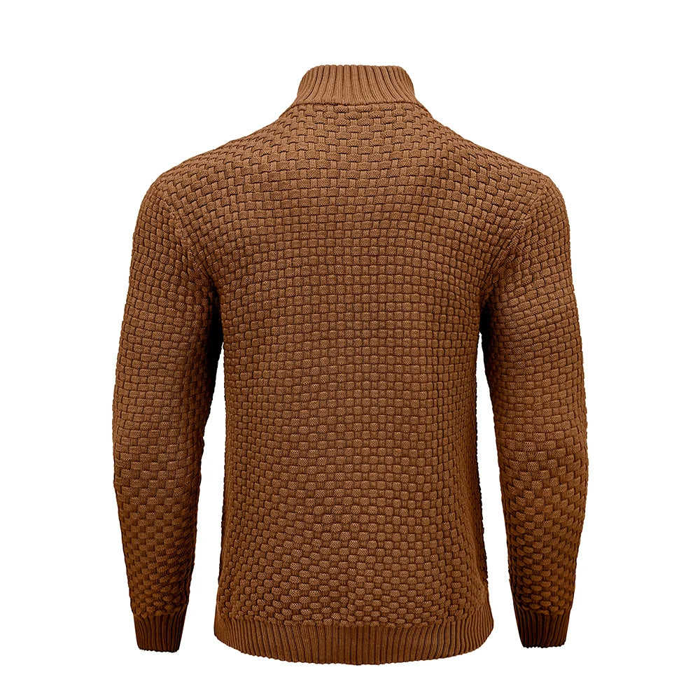 Zip Knit Pullover Sweater